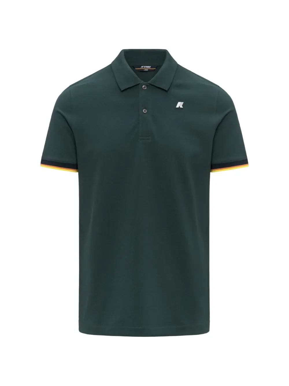 piqué contrast sleeve polo shirt -