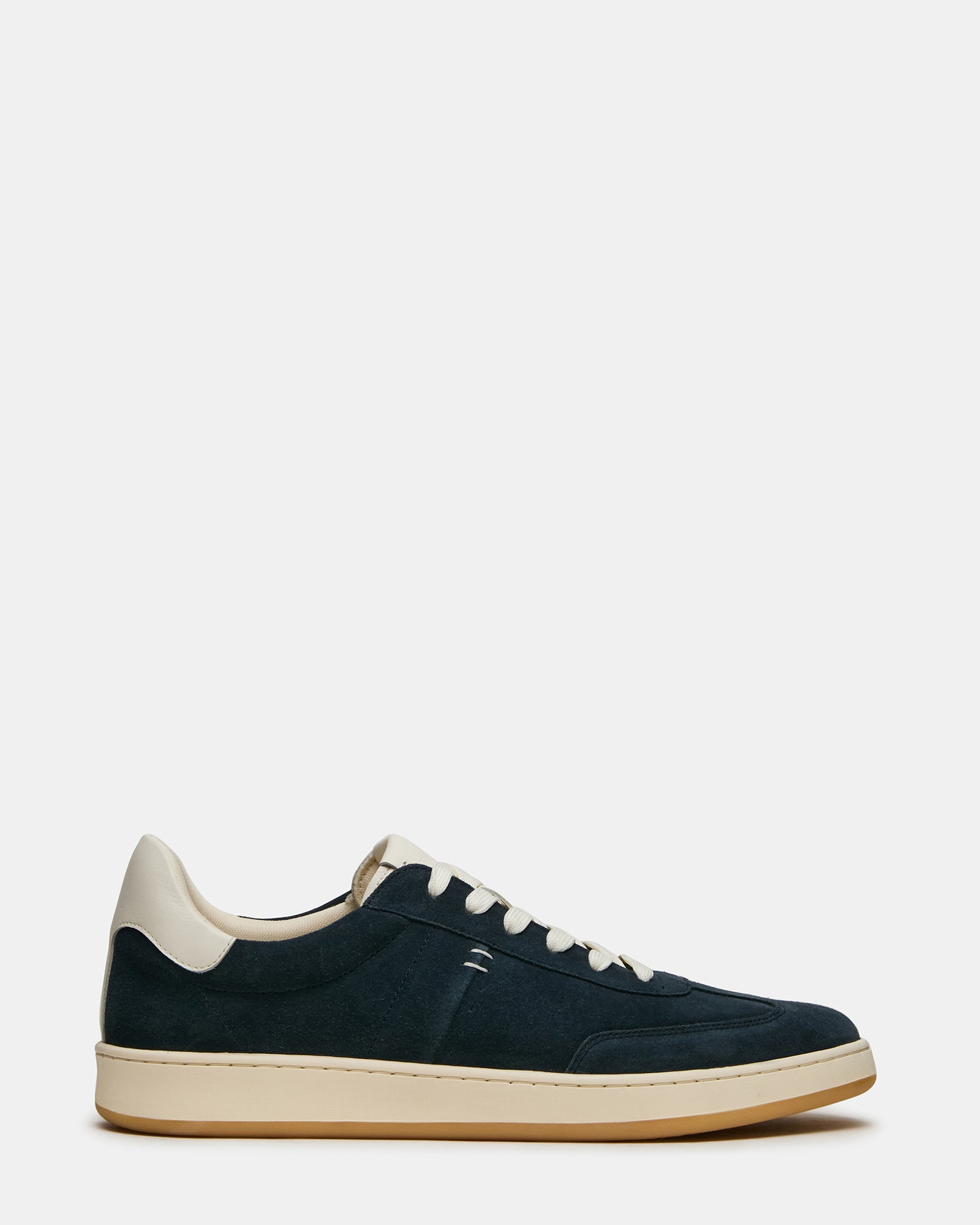 Dylan Navy/White Lace-Up Sneakers - Leather