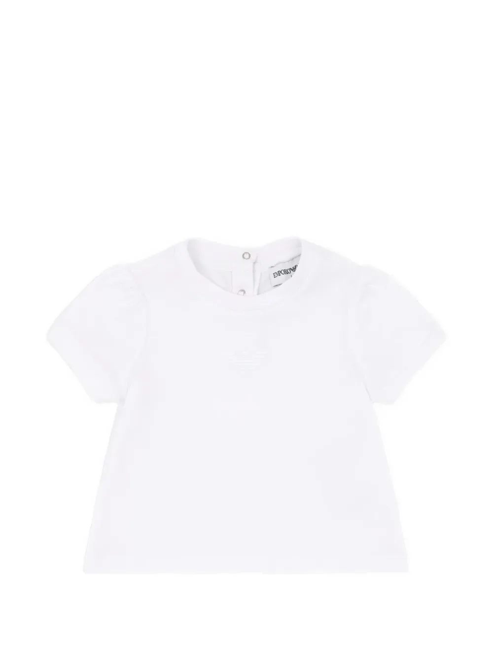 puff-sleeve T-shirt - by Emporio Armani Kids