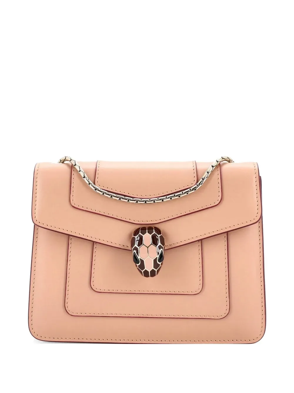 Serpenti Forever Square Shoulder Bag Leather Small crossbody bag -