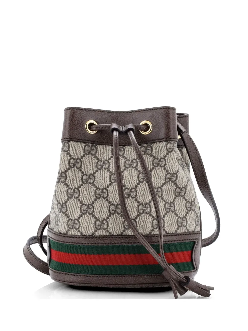 Ophidia GG Coated Canvas Mini bucket bag -