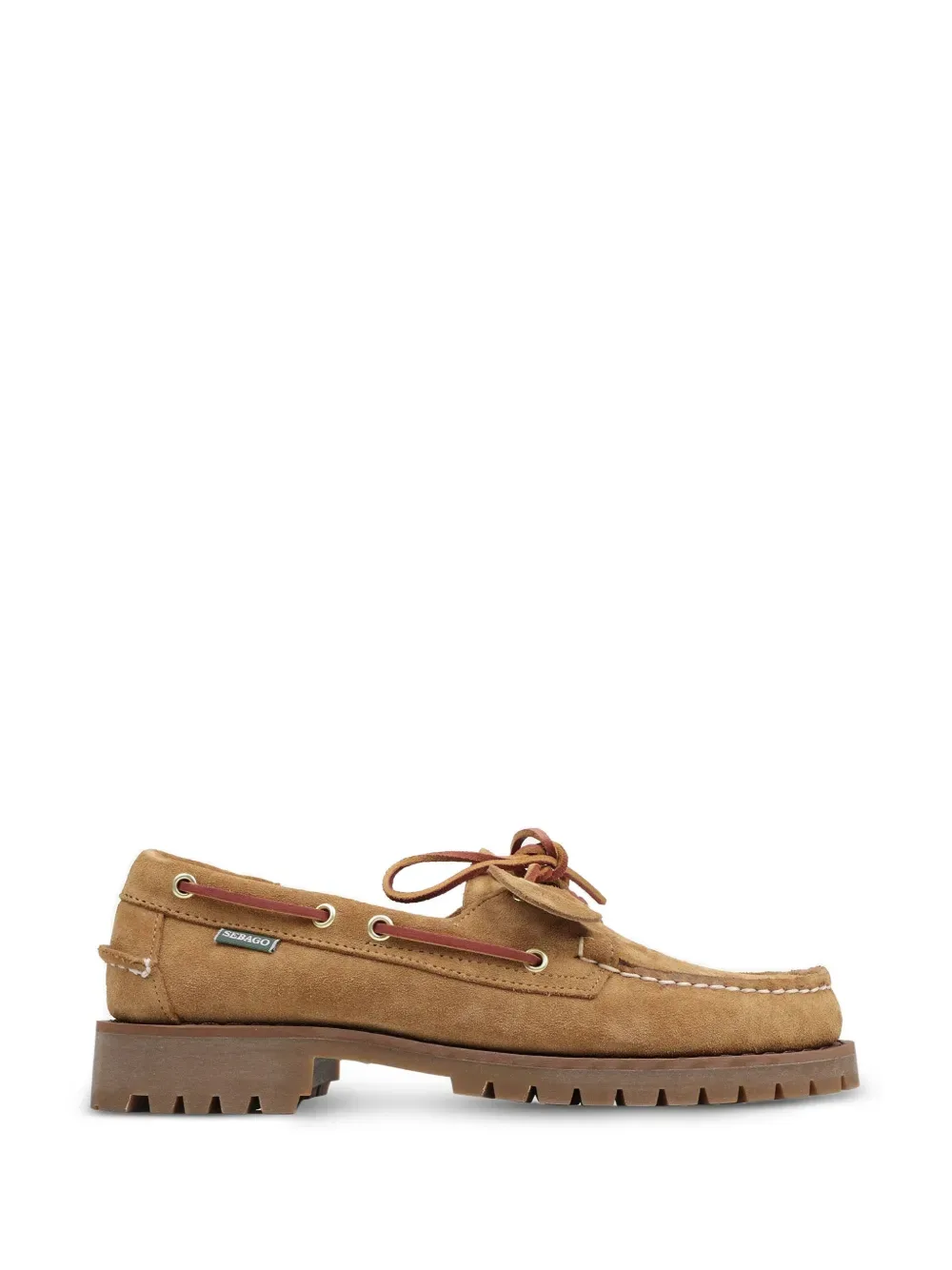 lace-up lug-sole loafers -