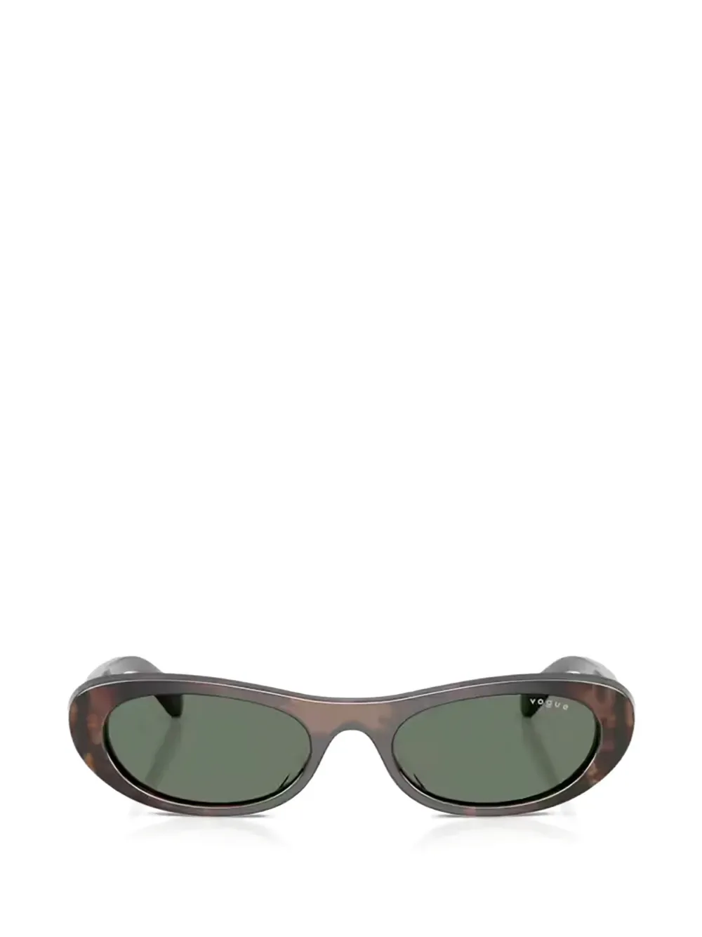 havana geometric sunglasses -