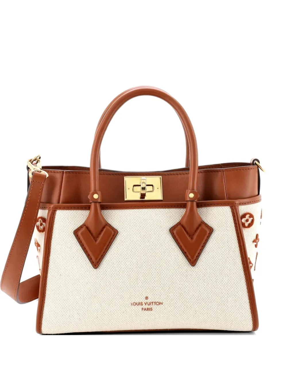 On My Side Tote Monogram Tufted Canvas PM shoulder bag -