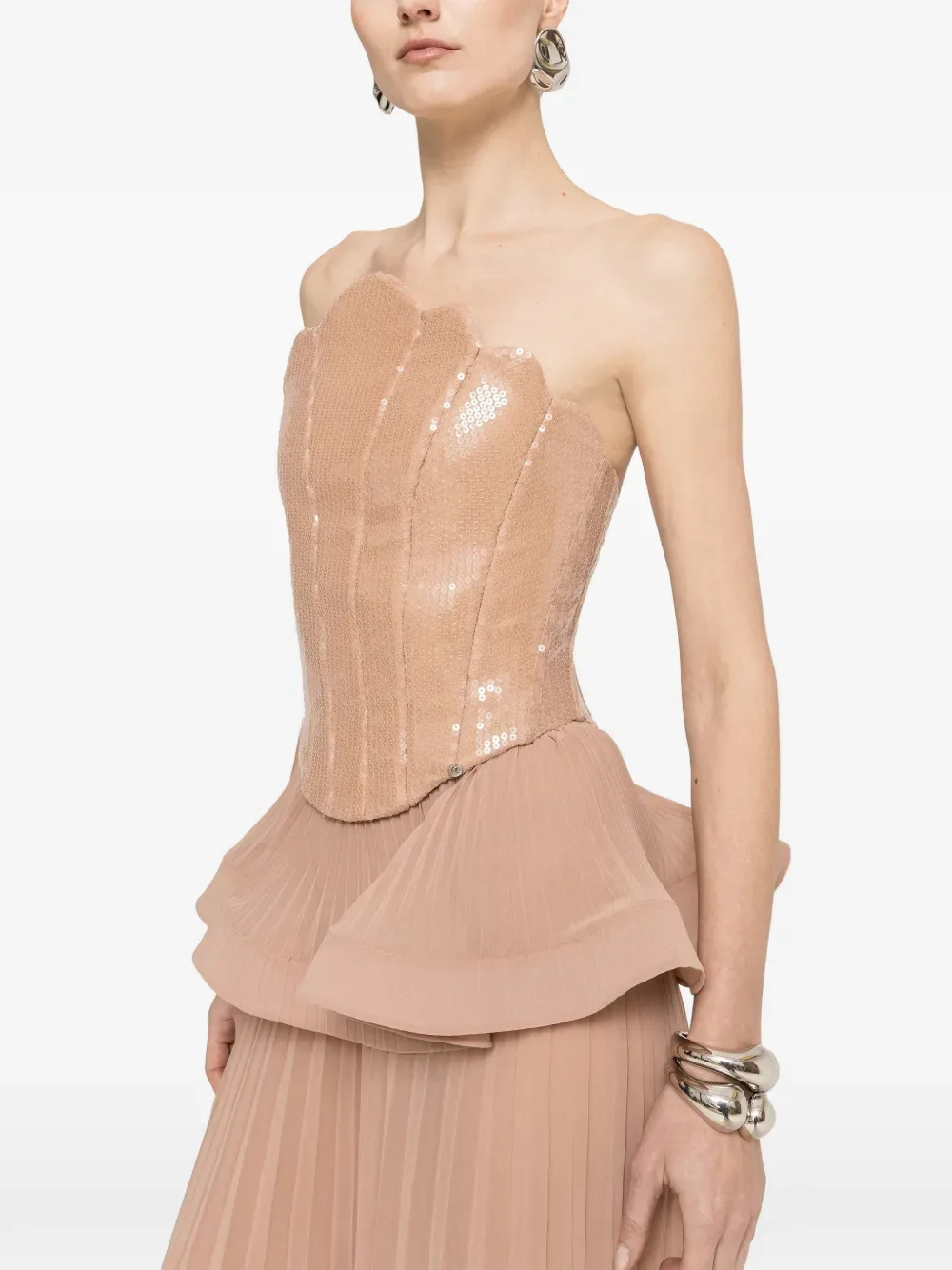 sequined corset top -