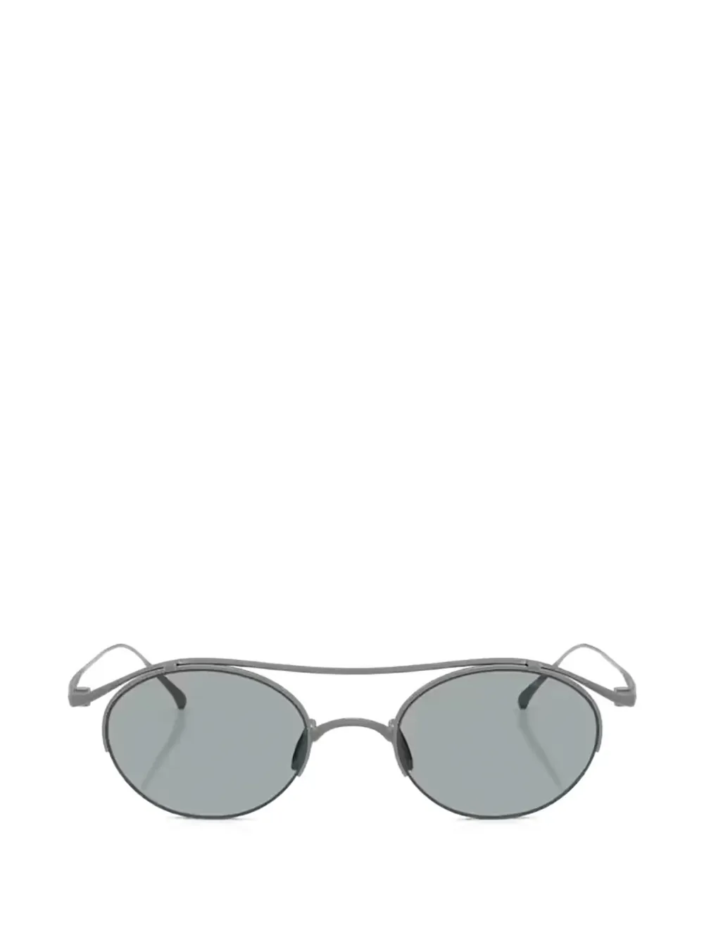 oval-frame sunglasses -