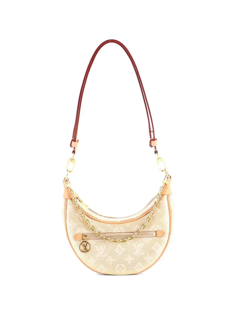 Loop Handbag Monoglam Jacquard Canvas hobo bag -