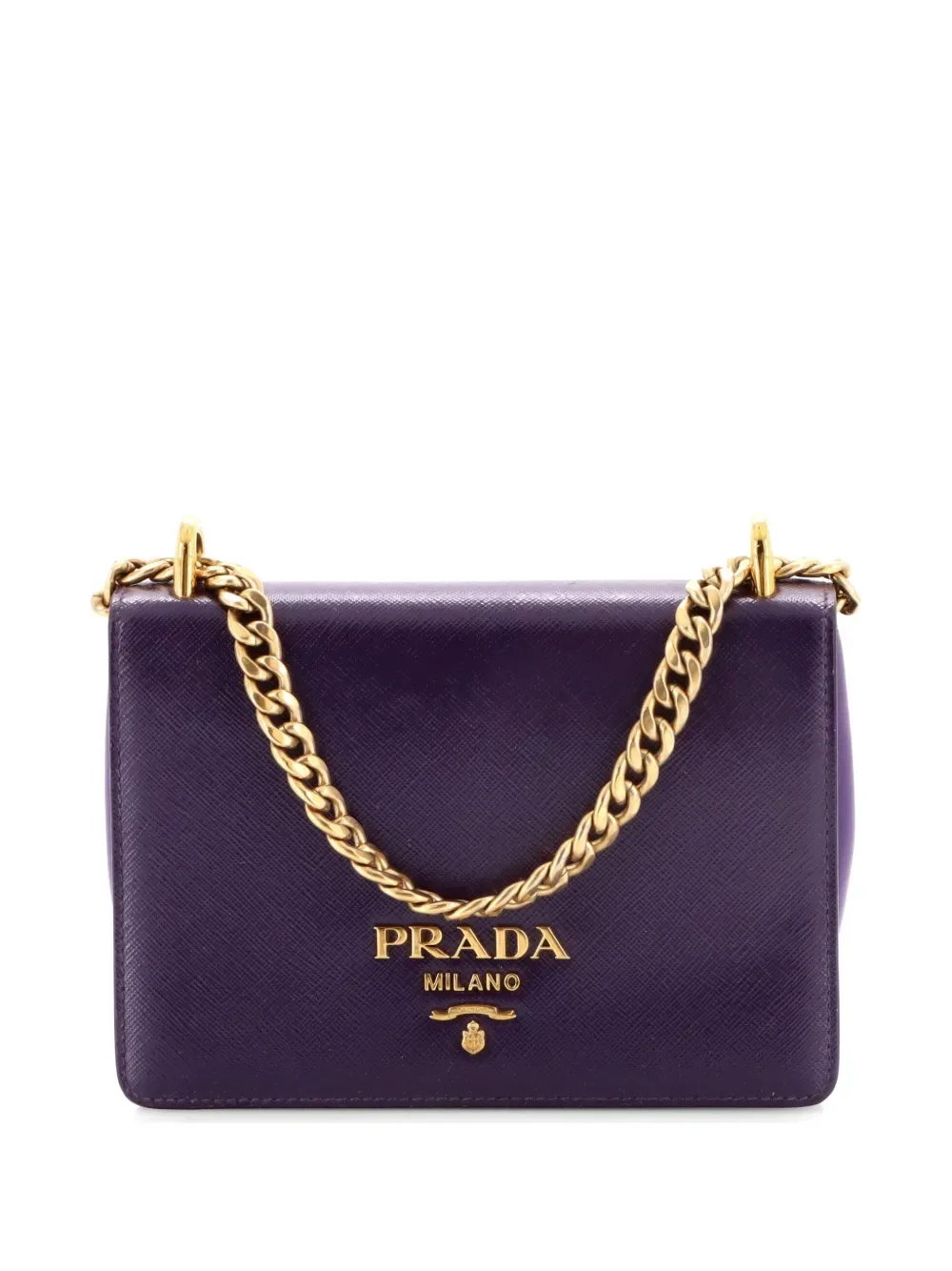 Chain Flap Bag Vernice Saffiano Leather Small crossbody bag -