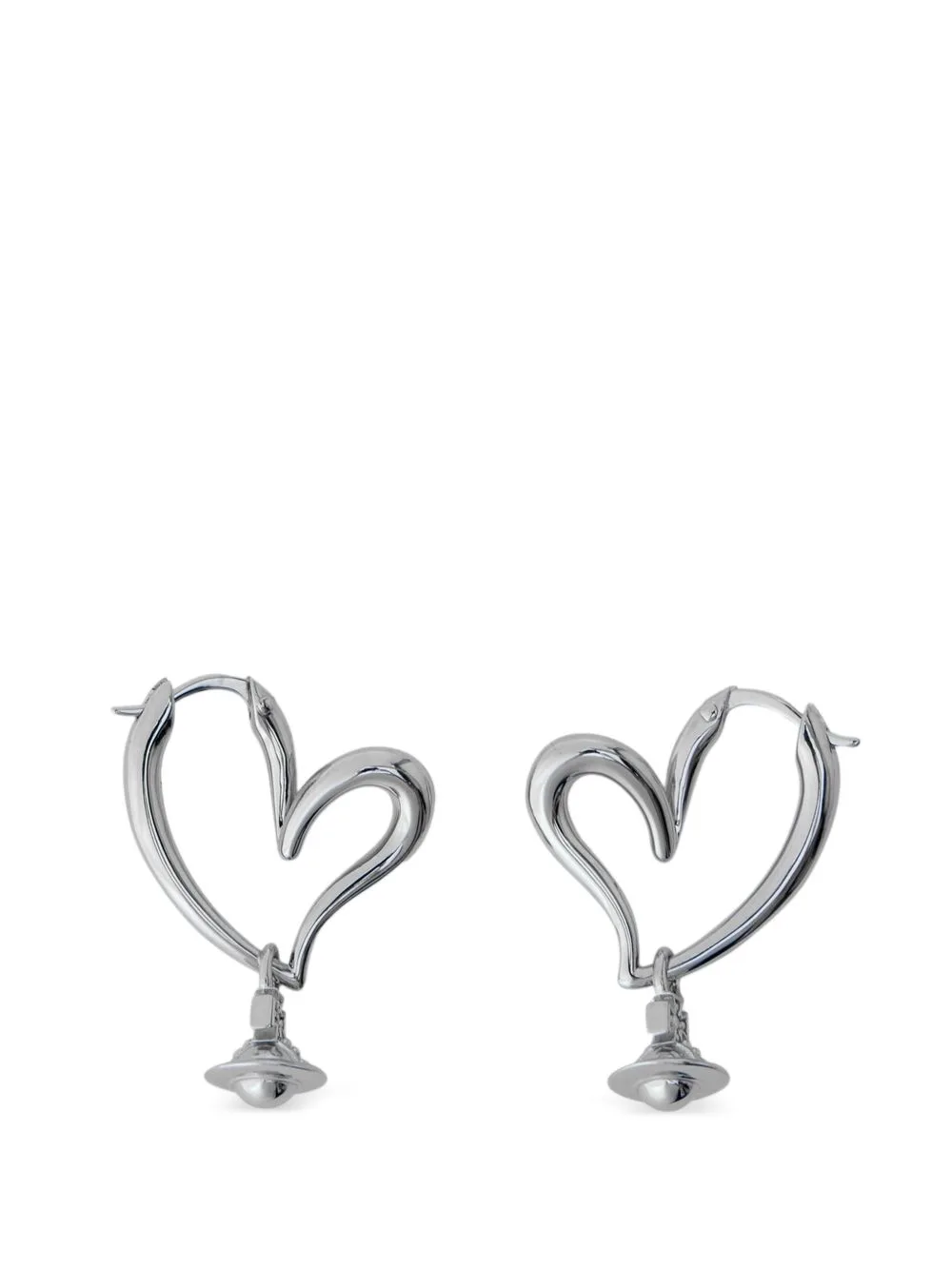Emily Heart-Shaped Hoop Earrings