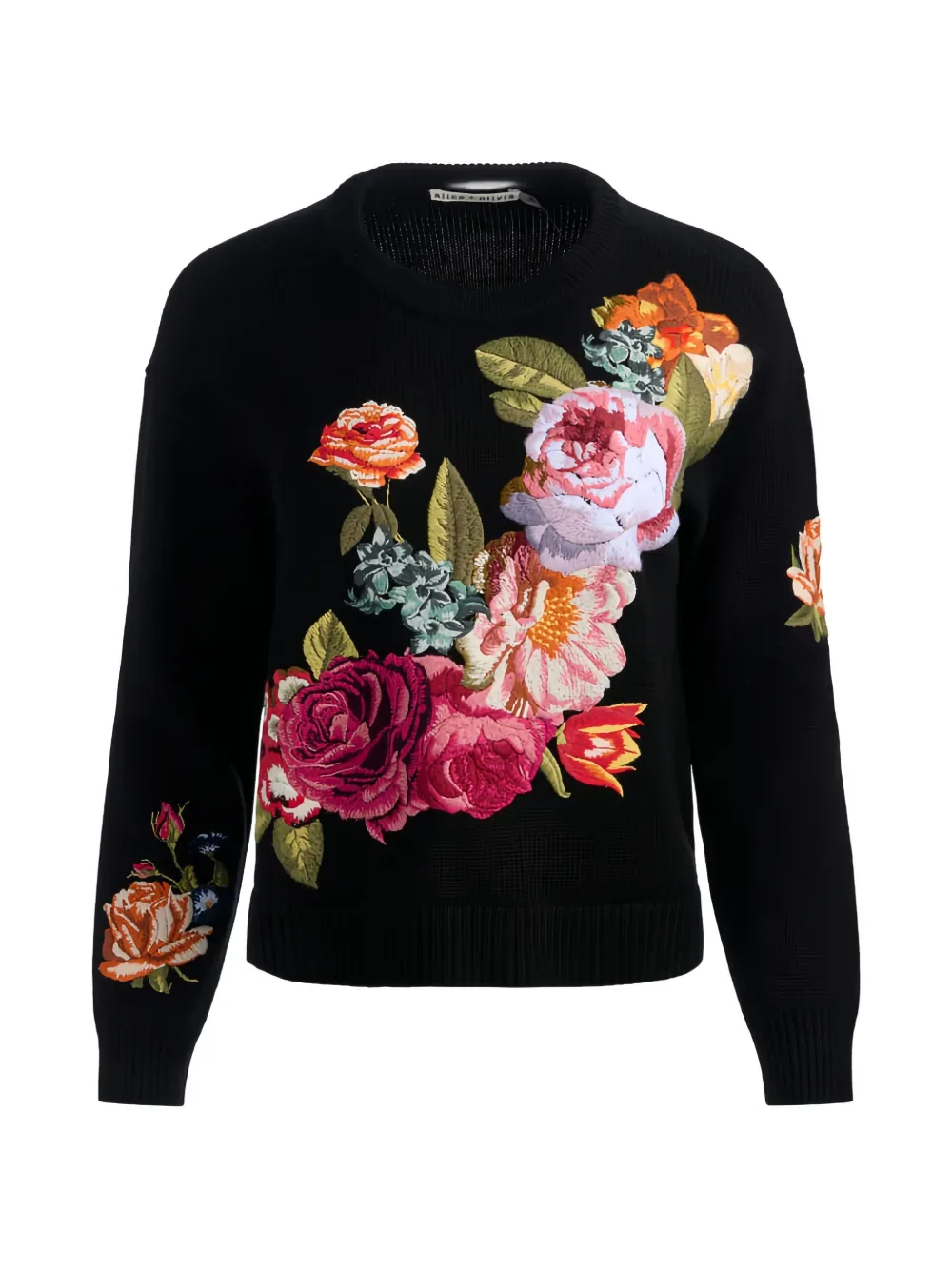 floral-pattern sweater -