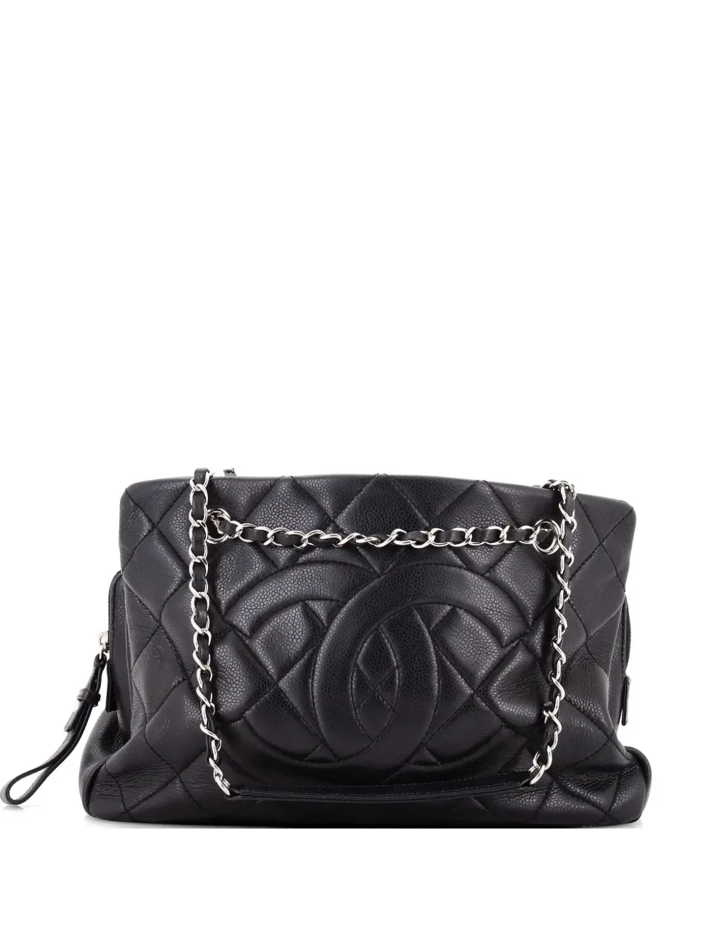 Timeless CC Shopping Tote Quilted Caviar Medium shoulder bag -