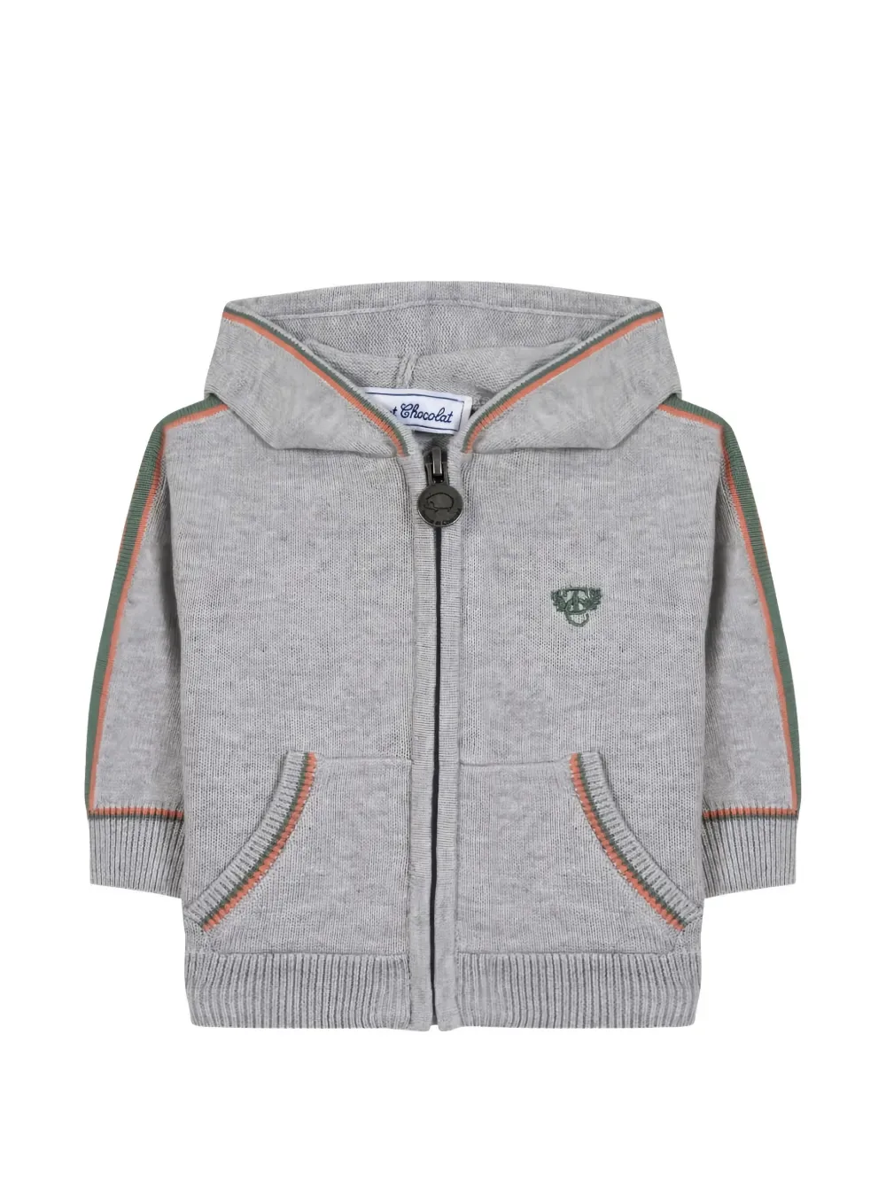 logo-embroidered hoodie - by Tartine Et Chocolat