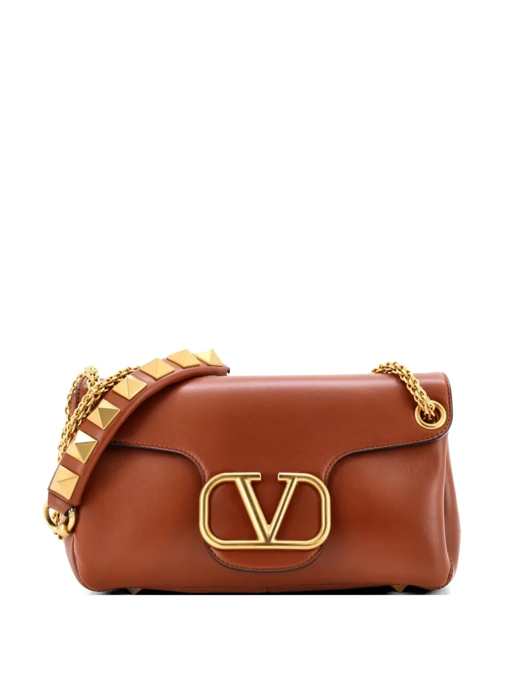Stud Sign Leather shoulder bag -