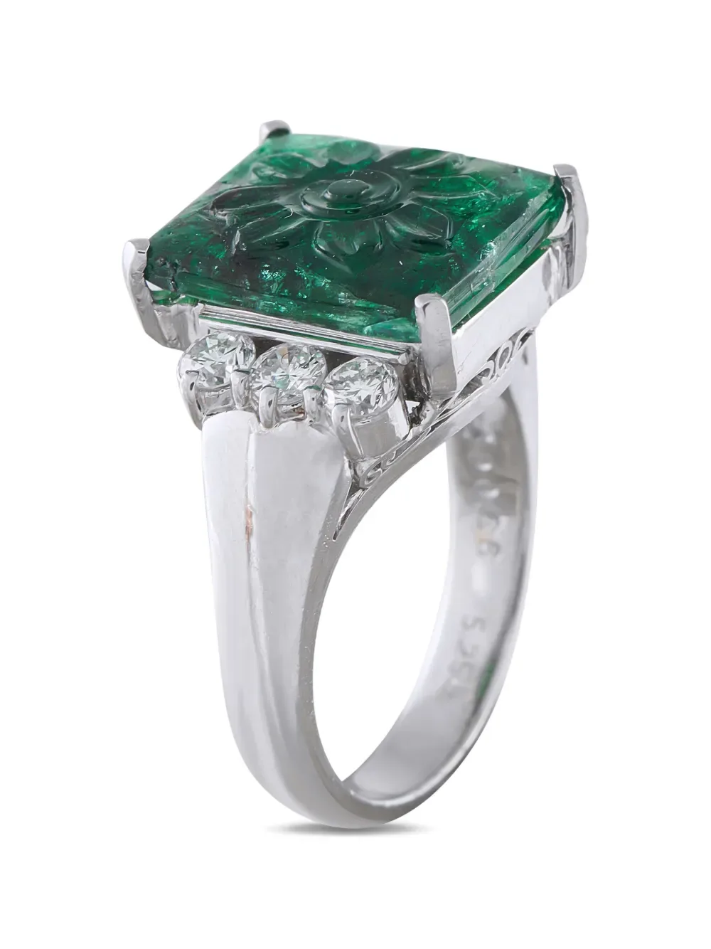 diamond and emerald ring -
