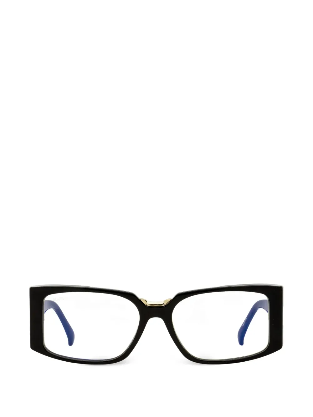 rectangular gold-tone glasses -