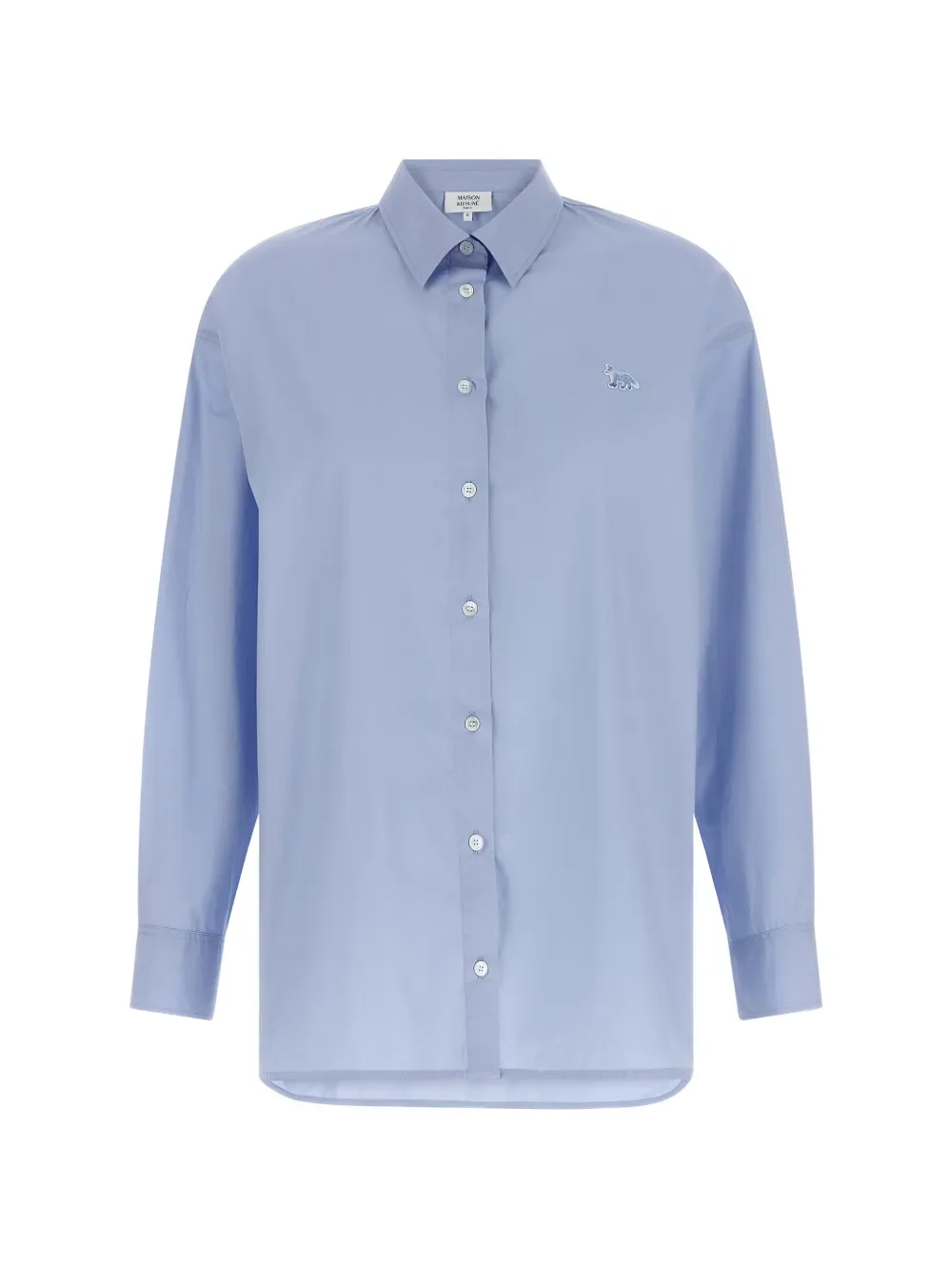 Baby Fox-patch shirt - by Maison Kitsuné