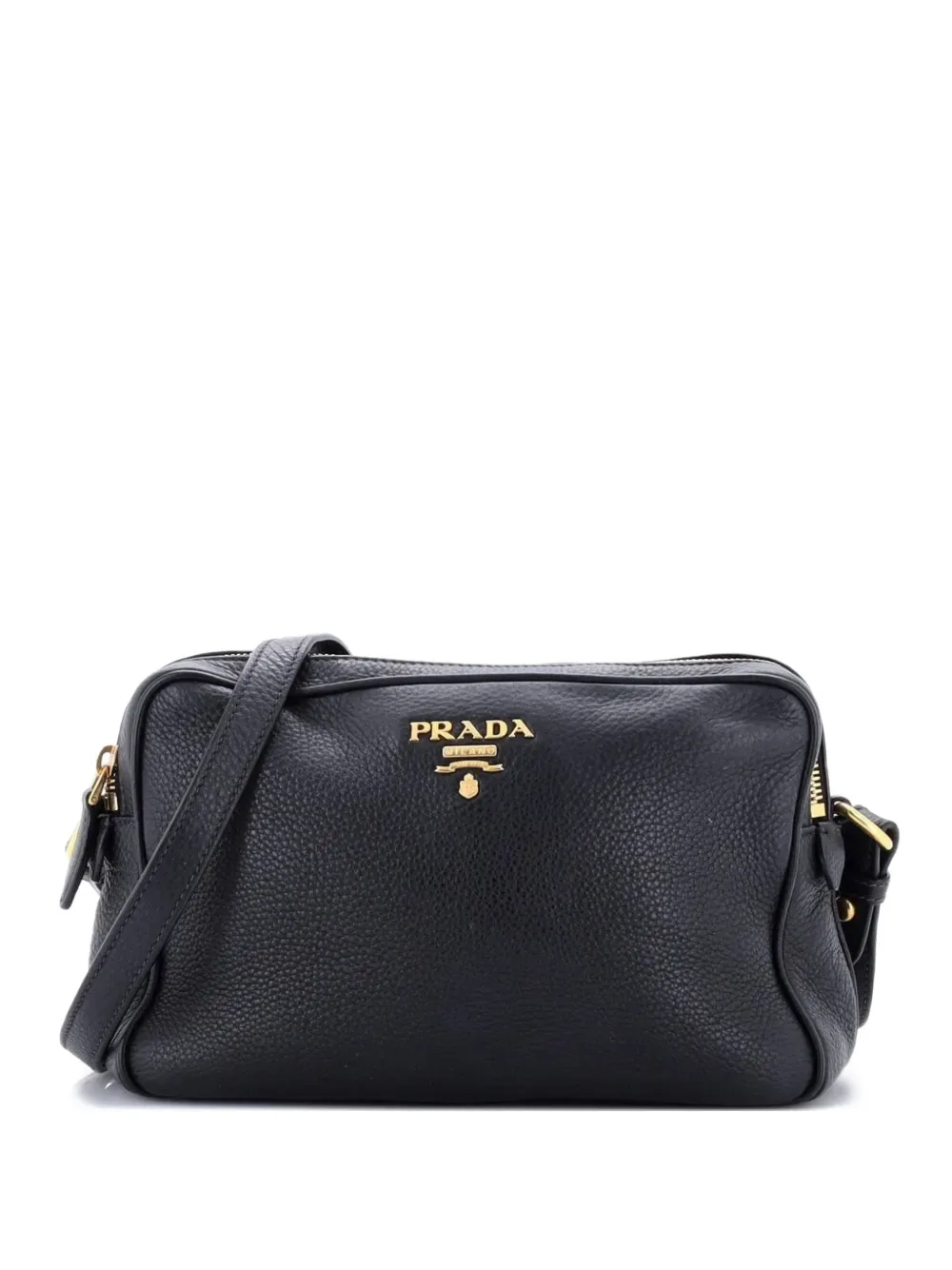 Double Zip Camera Bag Vitello Daino crossbody bag -