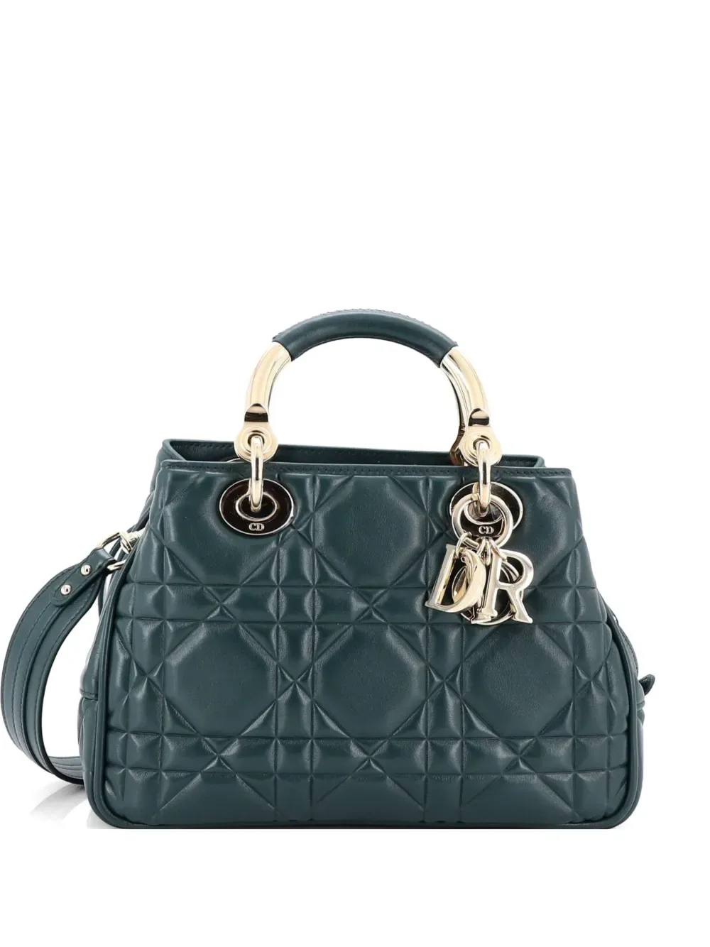 Lady 95.22 Bag Cannage Embossed Leather Small crossbody bag -