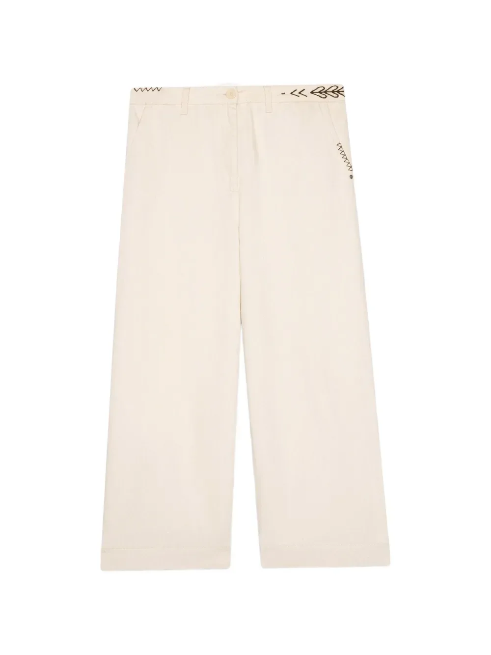 embroidered trousers - by Ottod'Ame