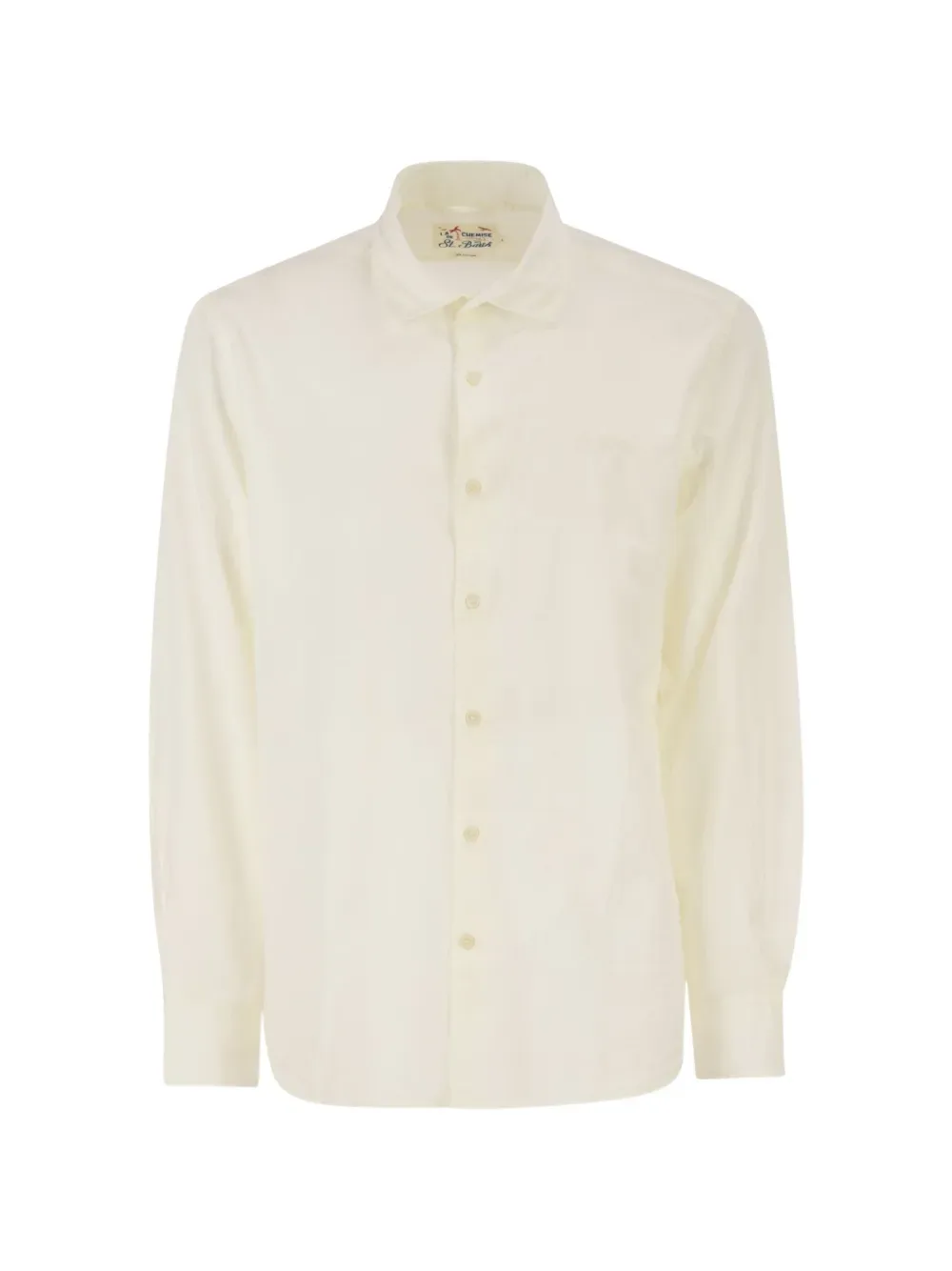 embroidered logo cotton shirt -