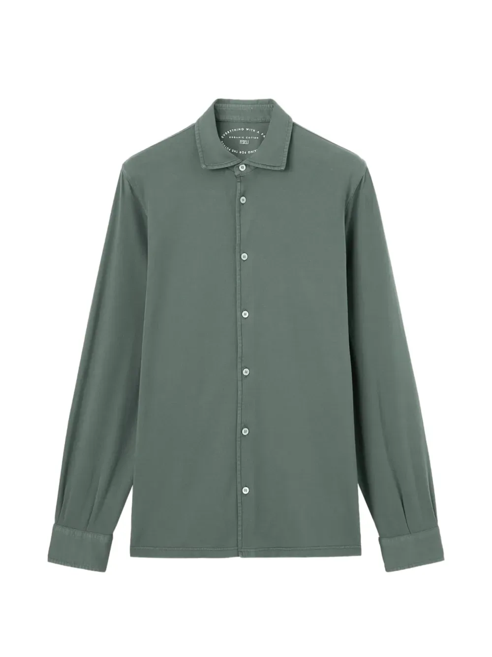 long-sleeve knitted shirt -