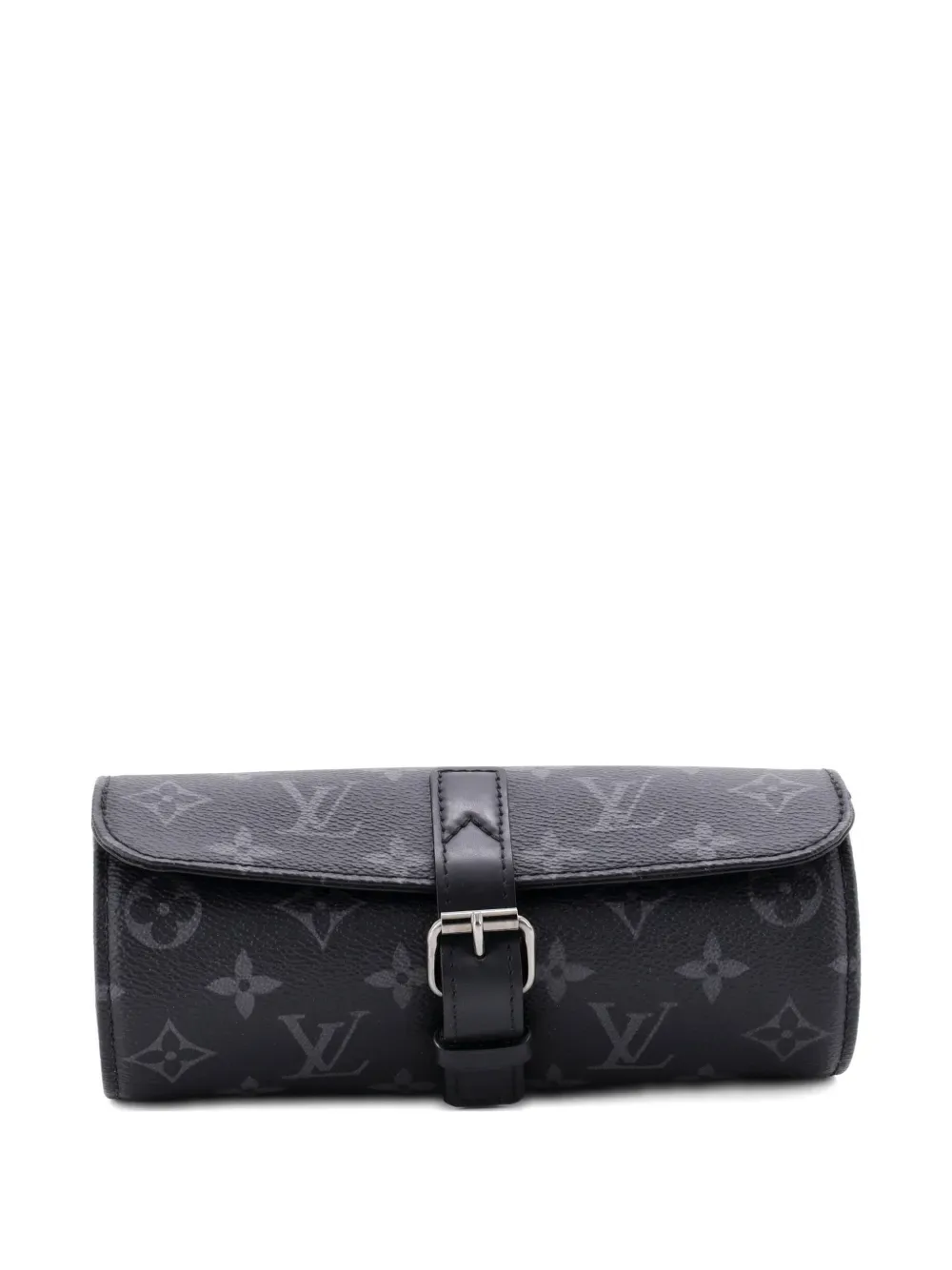 3 Watch Case Monogram Eclipse Canvas pouch - by Louis Vuitton Pre-Owned
