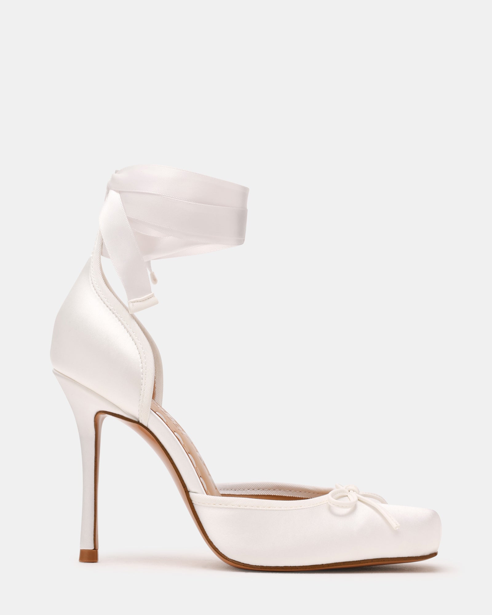 Larina Lace-Up Heels - Satin