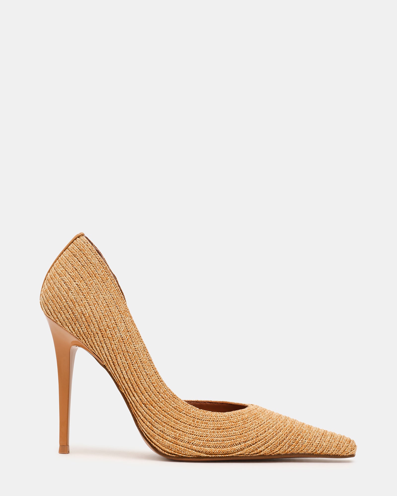 Elegant Pointed Toe Heels - Raffia