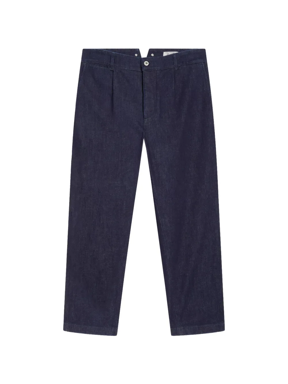 pleated adjustable-strap trousers -