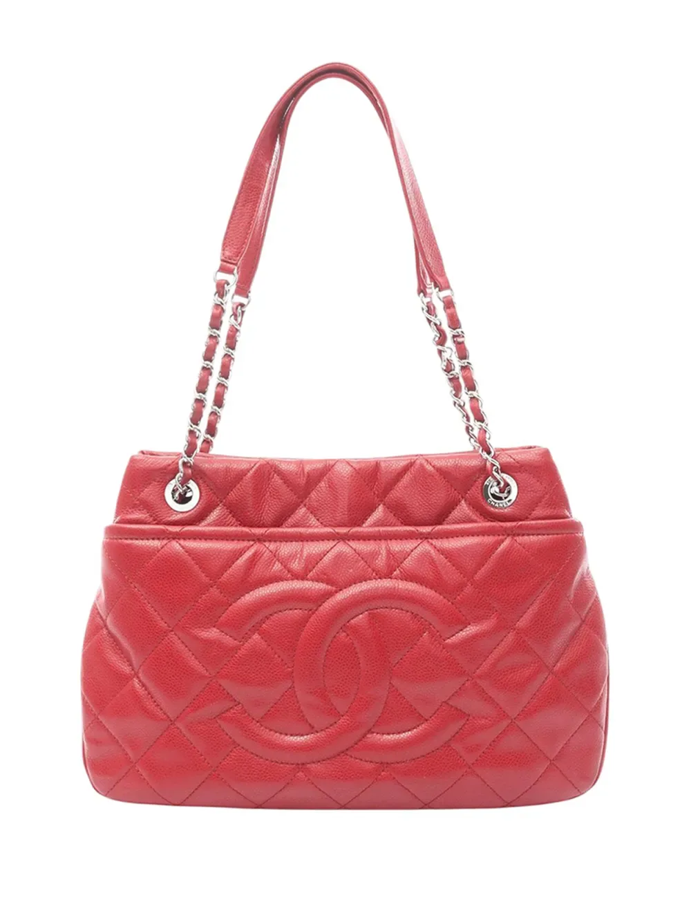 2012-2013 CC Quilted Lambskin Soft Shopper tote bag -