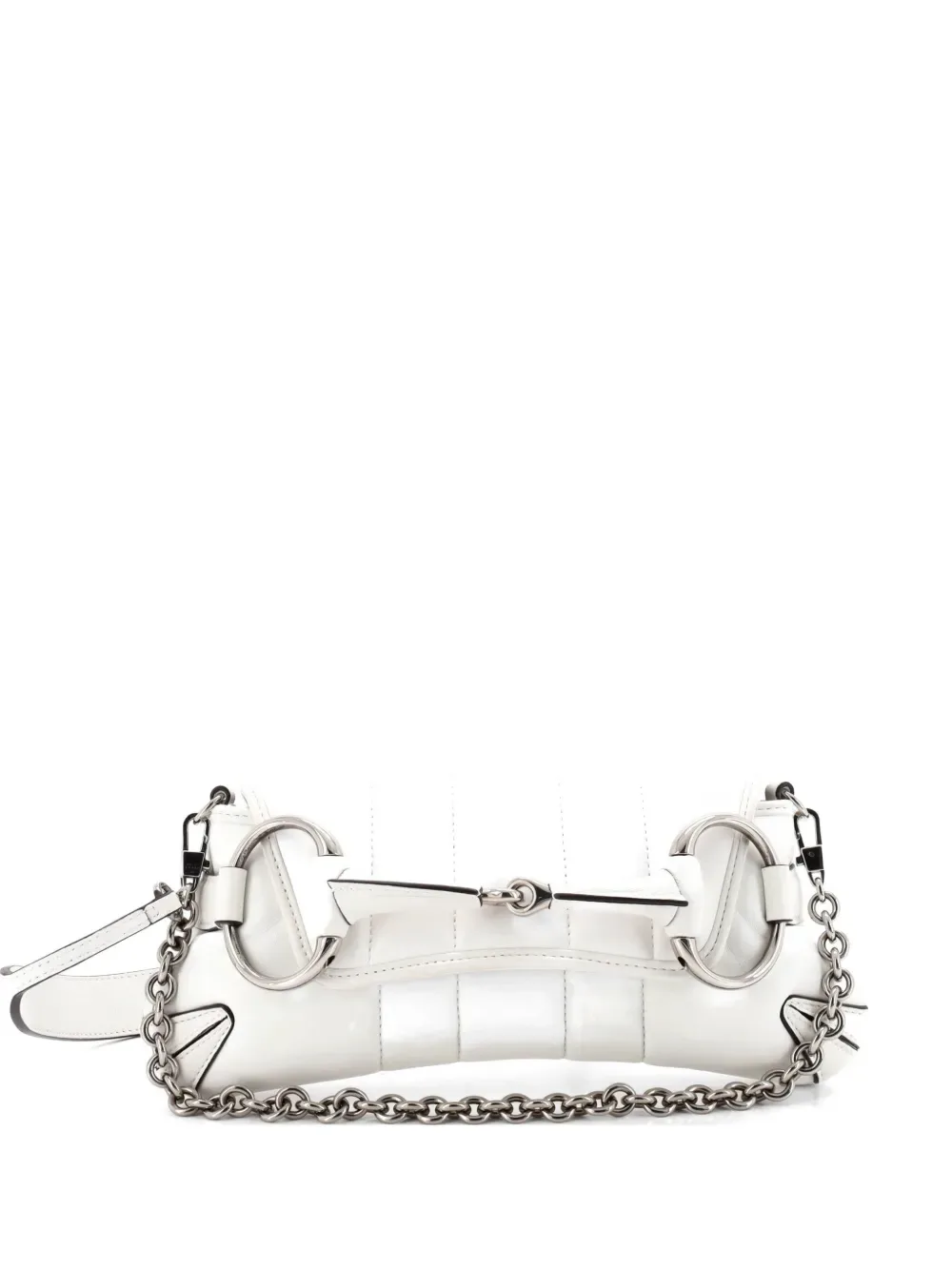 Horsebit Chain Vertical Quilted Leather Small shoulder bag -