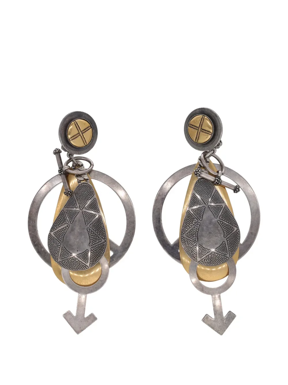 pendant clip-on earrings -