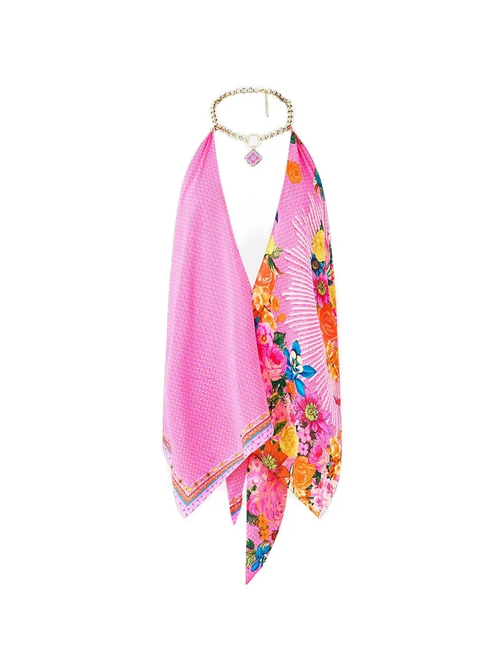 knotted floral-print top - by Camilla