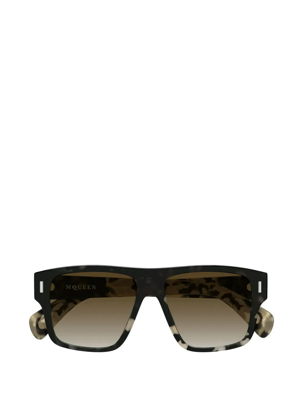 AM0550S Havana - by Alexander McQueen Eyewear