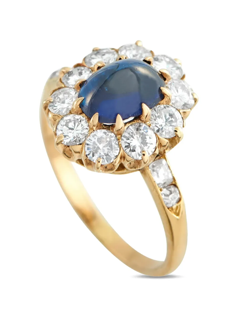 sapphire and diamond ring -