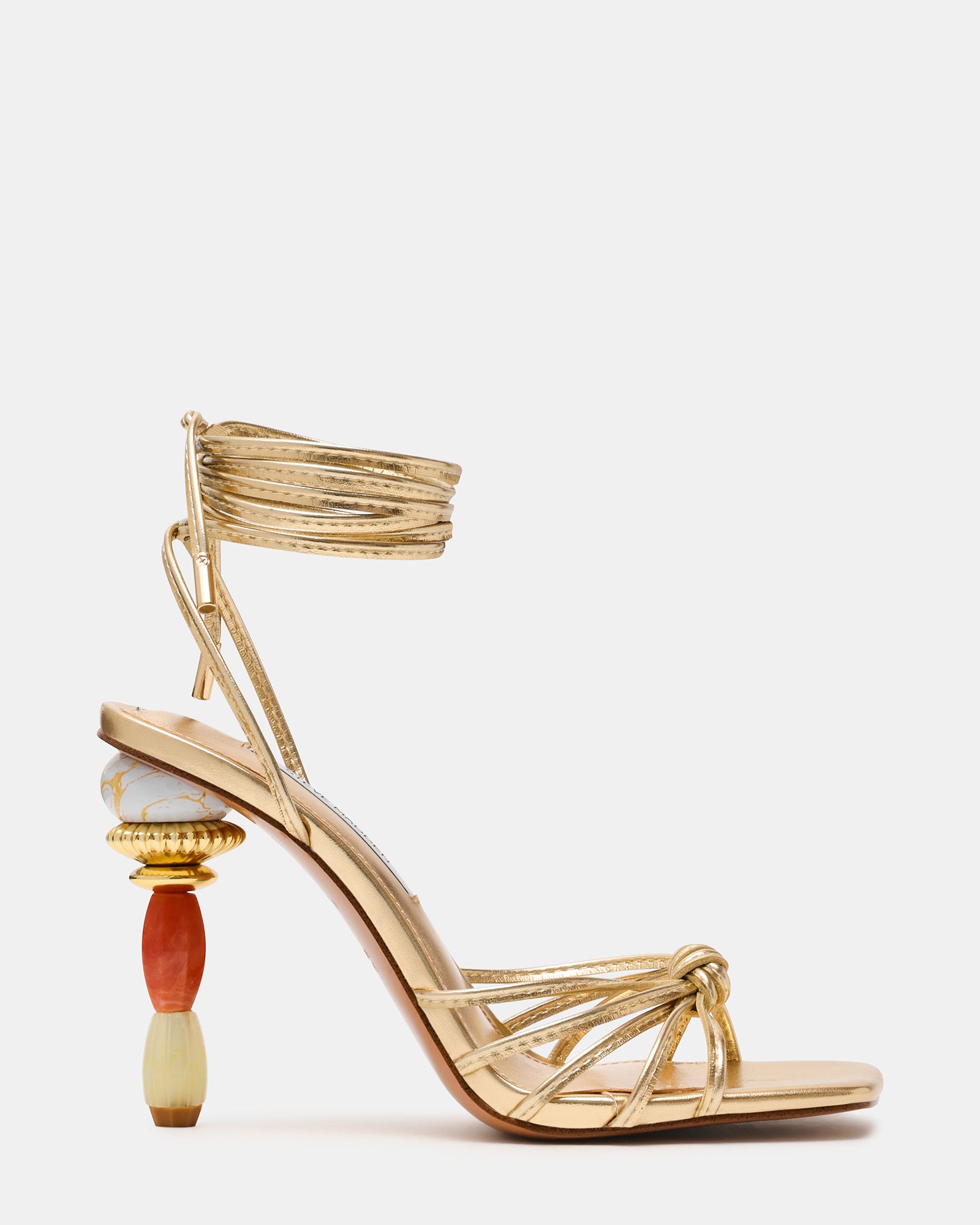 Solena Lace-Up Heels - Synthetic