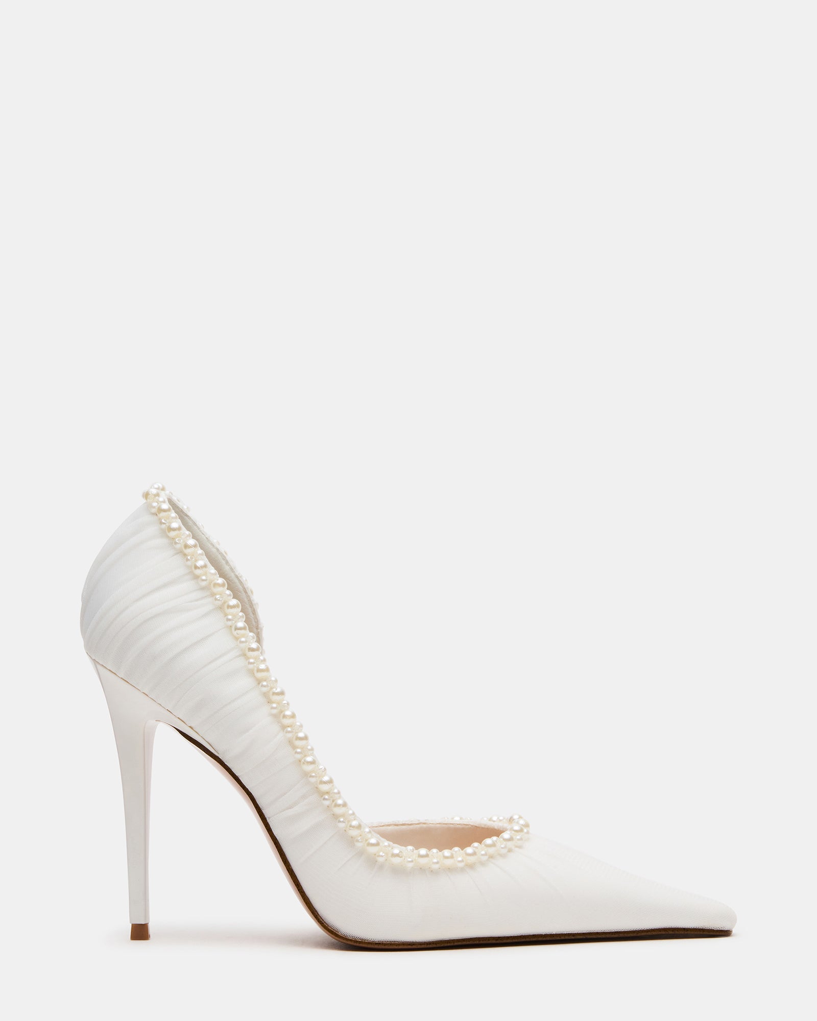 Elegant Pearl Pointed Toe Heels