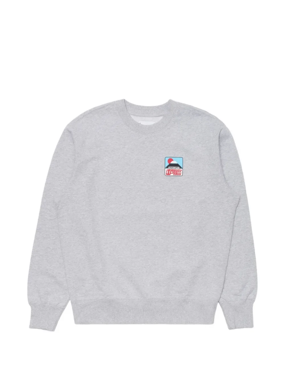 ribbed patch sweatshirt -