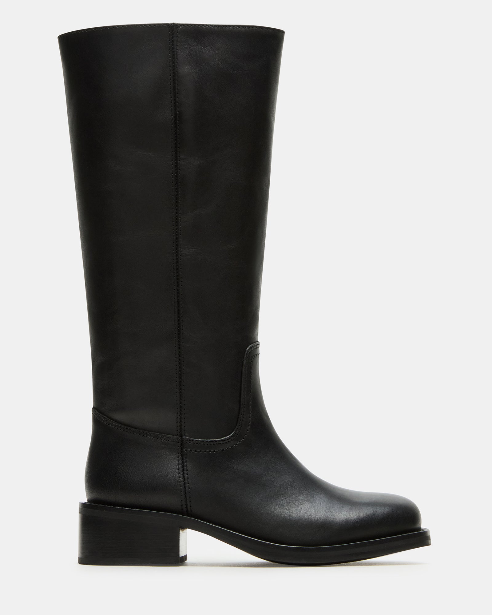 Riggs Leather Wide Calf Knee High Boots