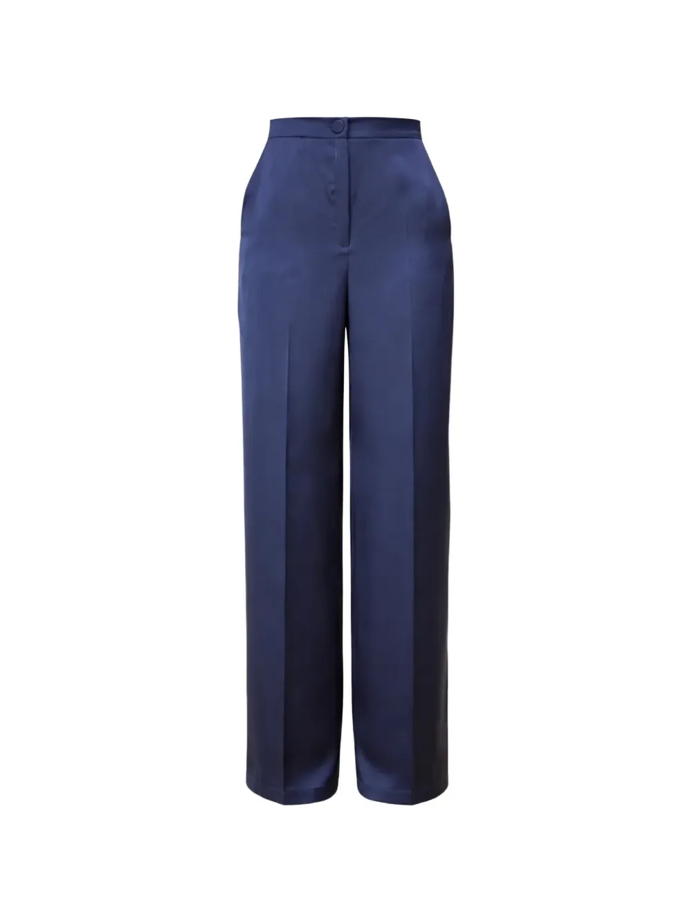 elasticated straight trousers -