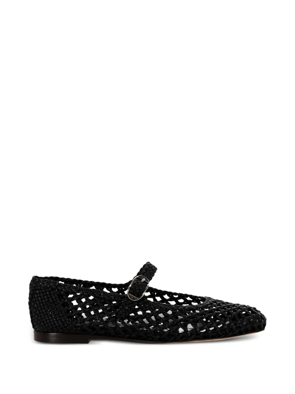 Braided Buckle Flat Shoes