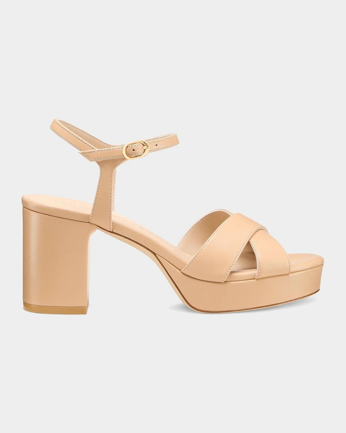 80mm Dayna Leather Platform Sandals