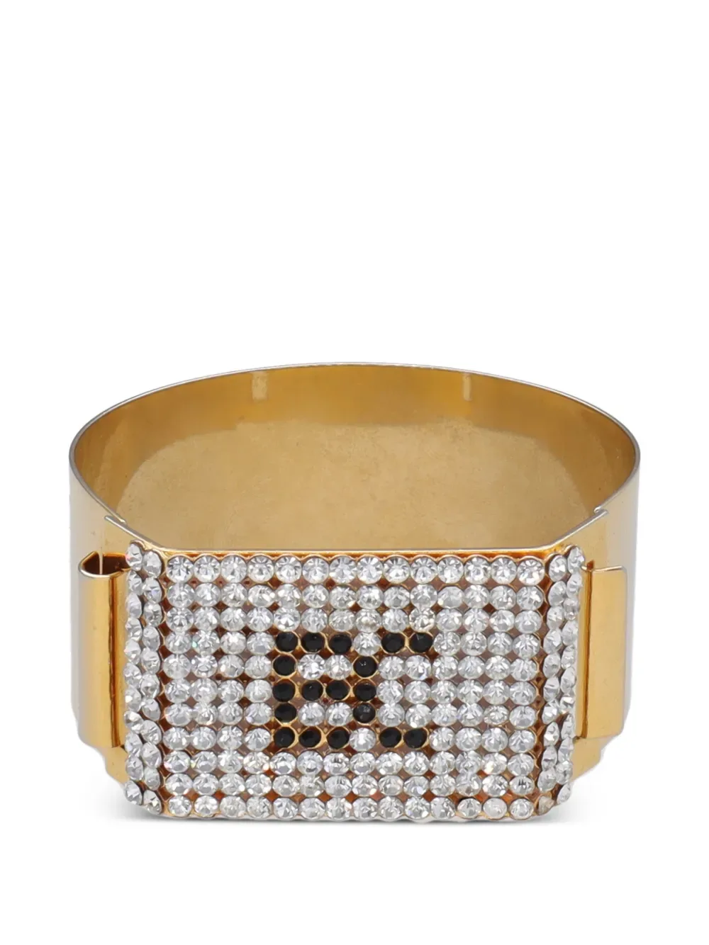 logo-embellished cuff bracelet -