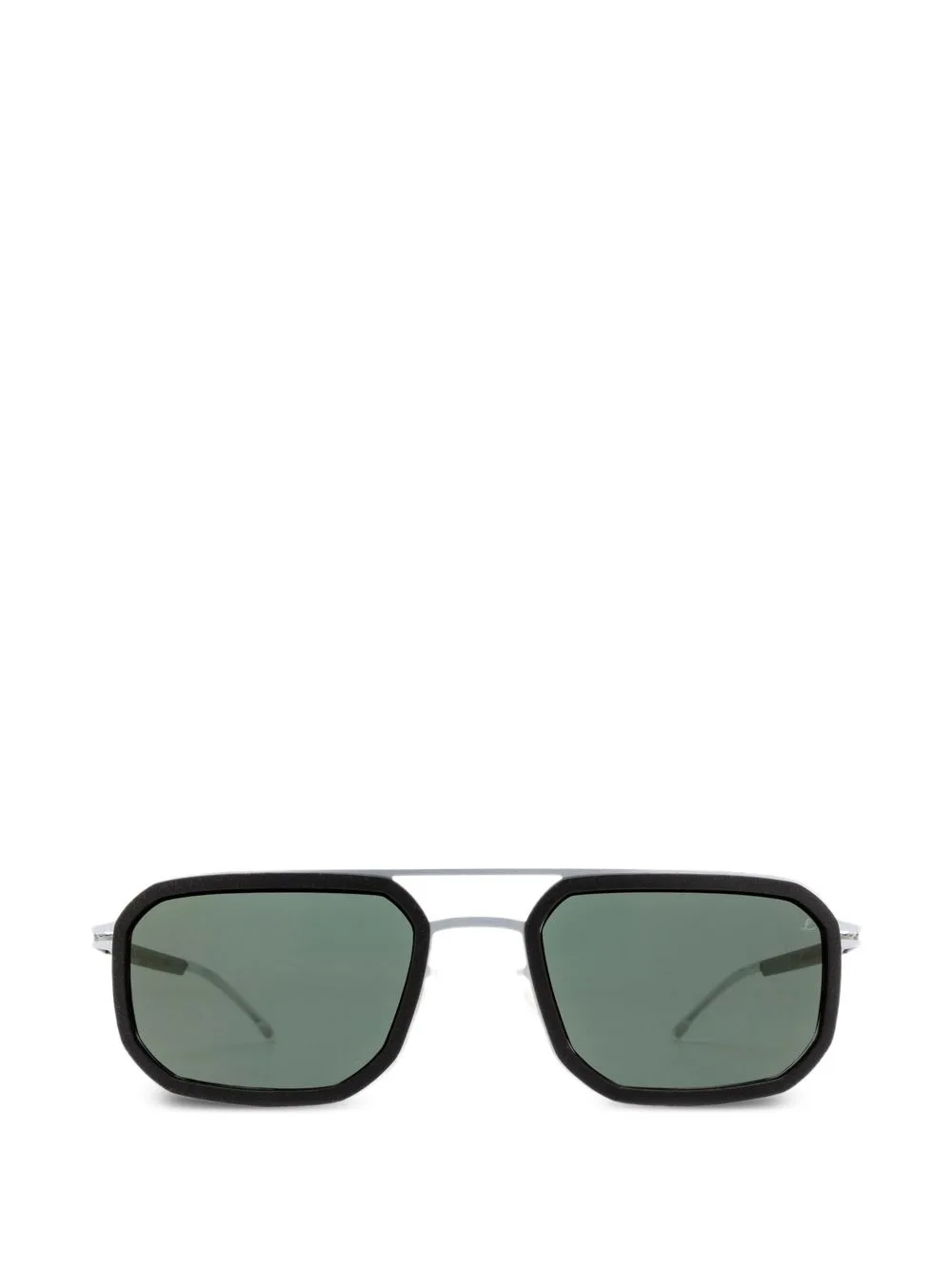 Double-Bridge Rectangle Sunglasses