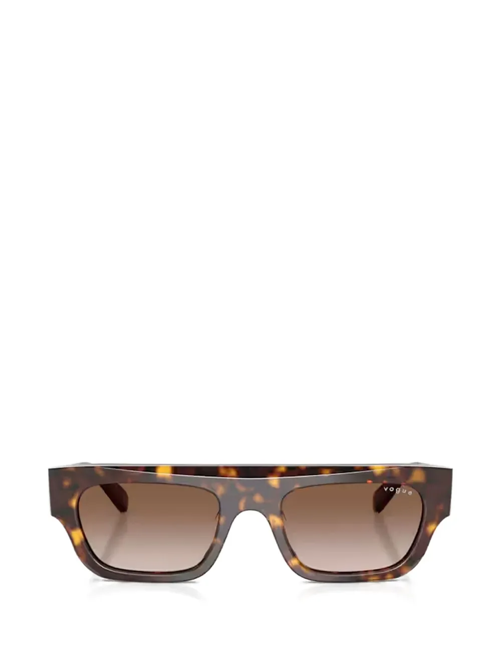 dark havana geometric sunglasses -