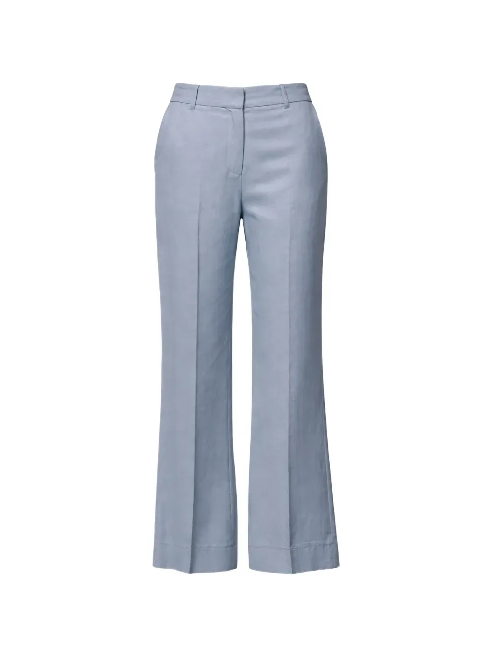 cropped straight trousers -