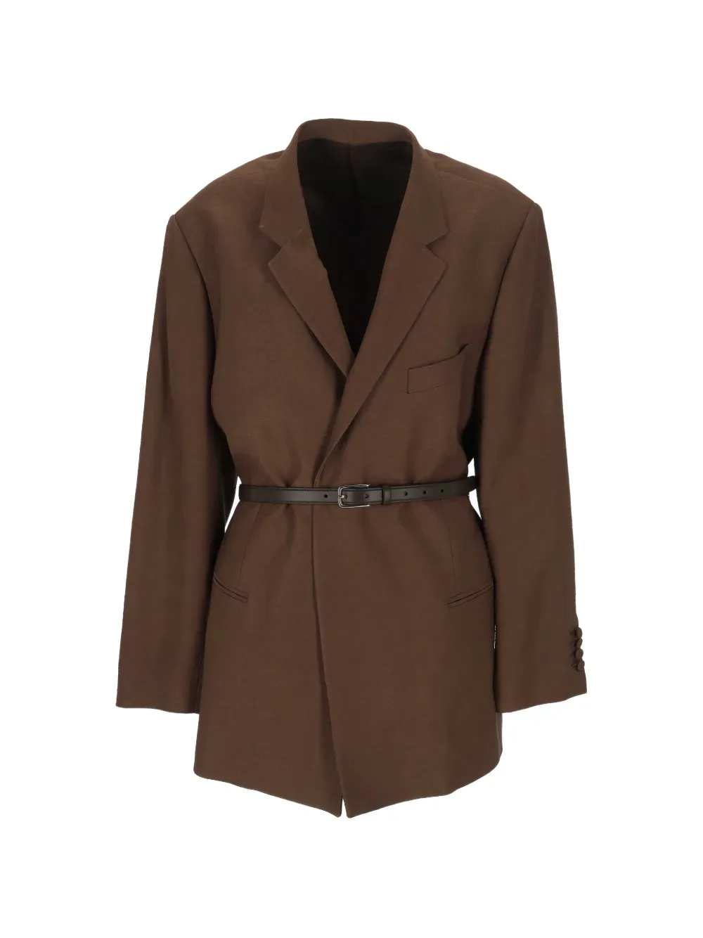 belted jacket -
