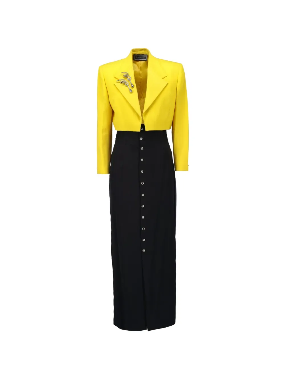 1987-1988 colour-block skirt (set of two) - by Versace Pre-Owned