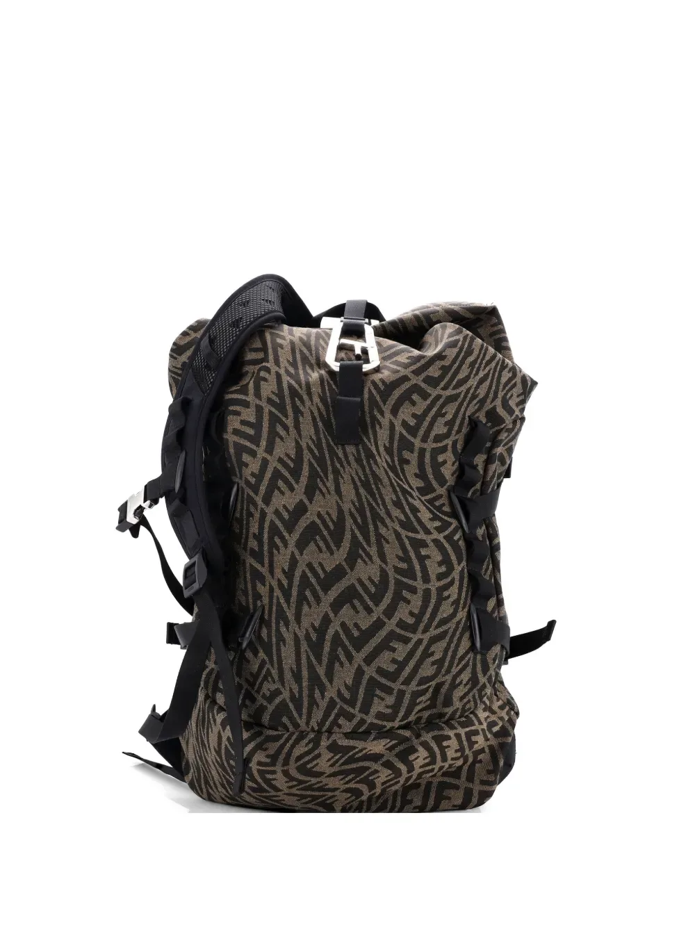 Sarah Coleman Ferrino Ripstop Vertigo Zucca Canvas backpack - by Fendi Pre-Owned