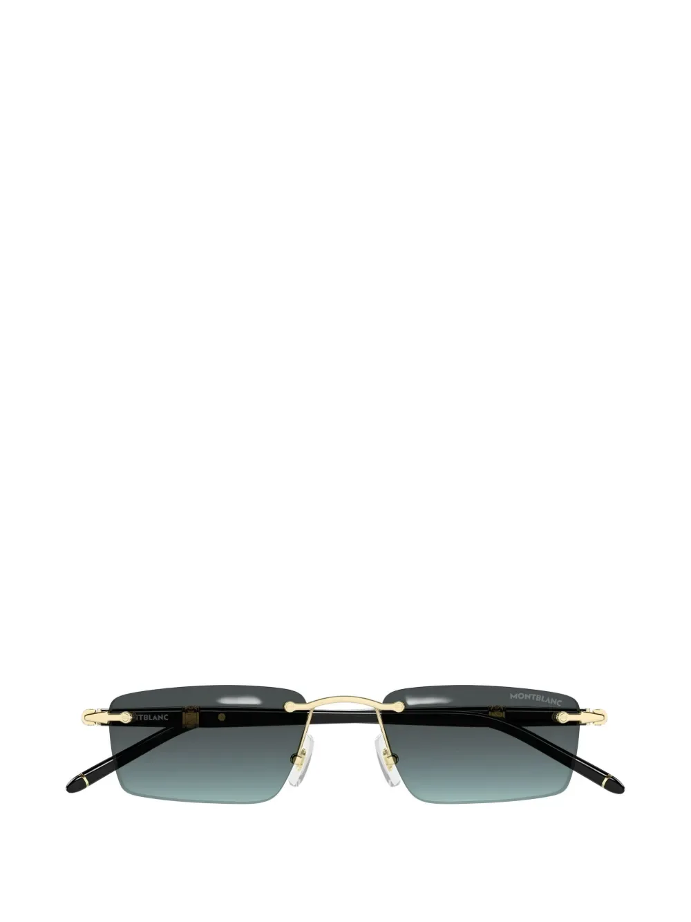 rectangle-frame rimless sunglasses -